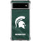 Michigan State University Green Jersey Google Pixel 6 Clear Case
